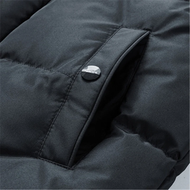 Новая зимняя мужская куртка размера плюс L-4XL, утепленные парки, модная верхняя одежда, куртки и пальто с капюшоном и воротником, мужская куртка s Veste Homme