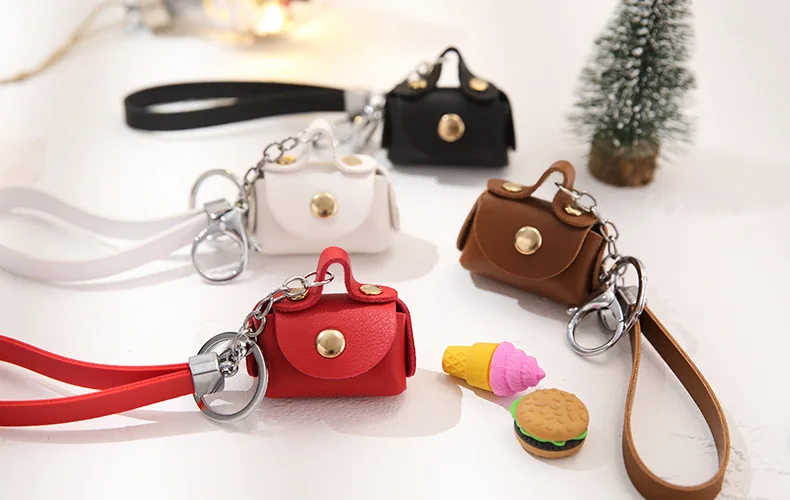 Vintage Women's PU Leather Zipper Pockets Key Ring Coin Purse Mini  Pouch Wallet