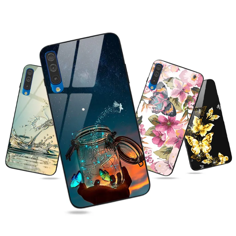 Глянцевый чехол для Samsung Galaxy A50 A70 A30 A40 A20 A10 A51 A20S A30S A50S A20E A7 2018 A6 Plus A8 A3 A5 2017 A71|Бамперы|