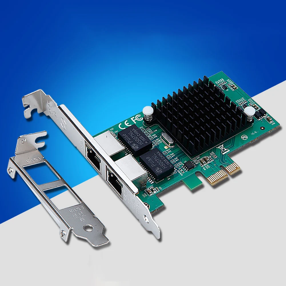 Для Intel 82575EB 1000 Мбит/с сетевая карта PCI Express стабильные двухпортовые серверные аксессуары внутренняя Замена прочный гигабит