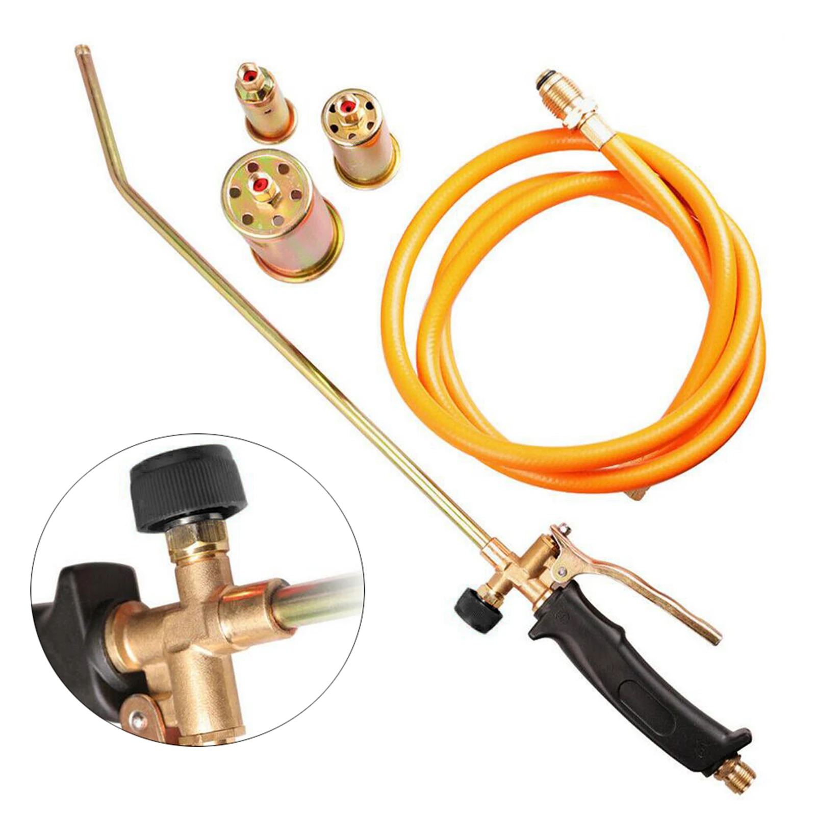 Propane Gas Welding Torch Killer Grass Shrub Garden Kill Burner Kit Propane Torch with 150cm Extension Hose