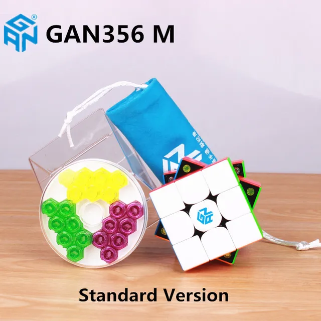 GAN356 M  Magic Cube Puzzle  GAN 356m  speed  Cube  3x3 Magnetic Competition Cube GAN 356 M Gan Magnetic  cube 2