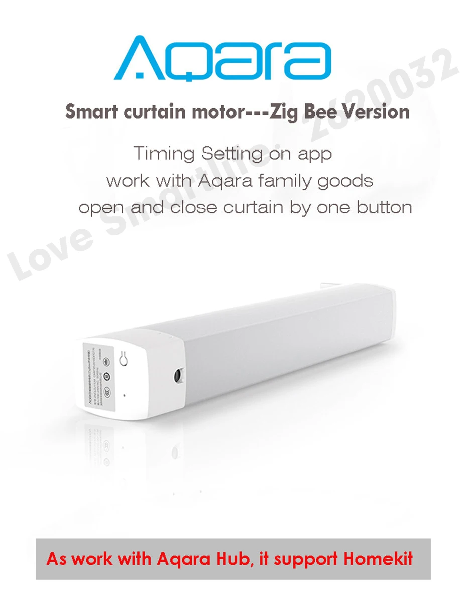 Aqara Smart Curtain Zigbee Motor,Mi Home APP Remote Control,Wireless Timing Control,need Work with Aqara Hub,Support Homekit