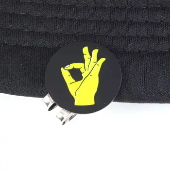 

Solid Metal Alloy Magnetic Golf Hat Cap Clip Metal Golf Ball Aiming Marker Golf Visor Cap Clip Marks Golf Accessories Hat Clamp