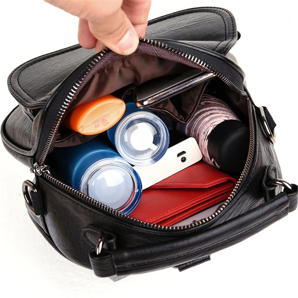 Многофункциональные рюкзаки для девочек-подростков Mochila Feminina, женские кожаные рюкзаки высокого качества, небольшой рюкзак в консервативном стиле