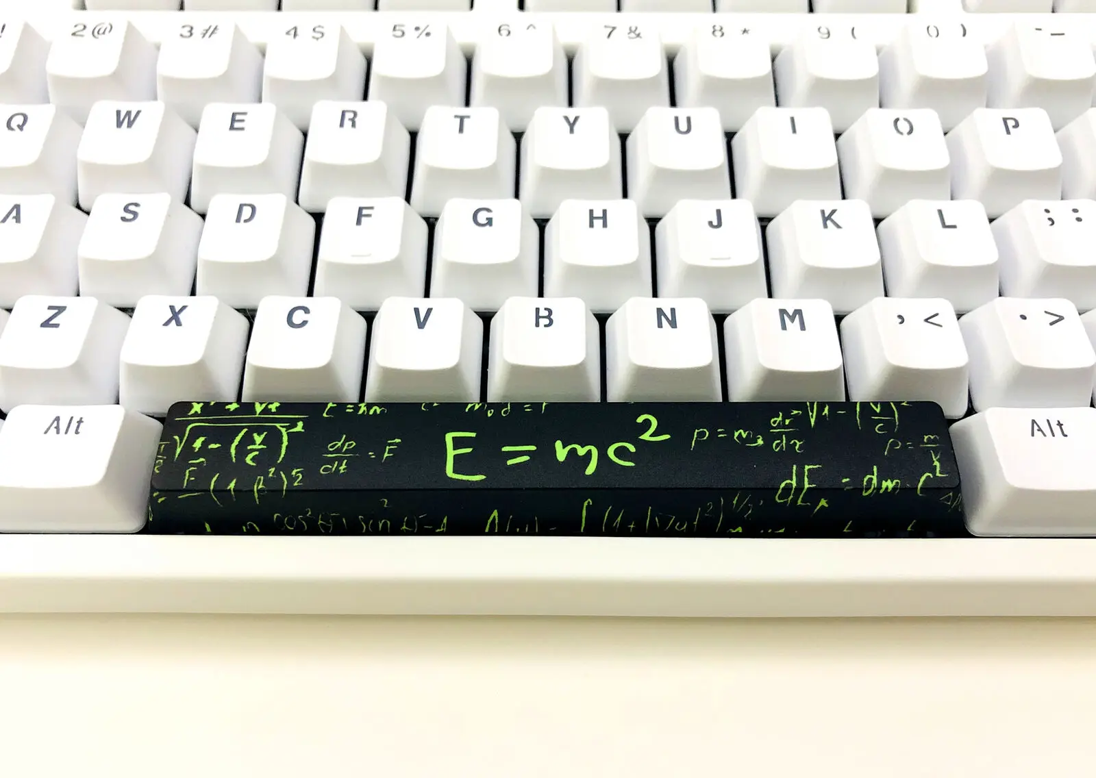 E = mc2 Dye-sub Spacebar Keycap Эйнштейна энергия-масса формула вишня профиль для MX Механическая игровая клавиатура