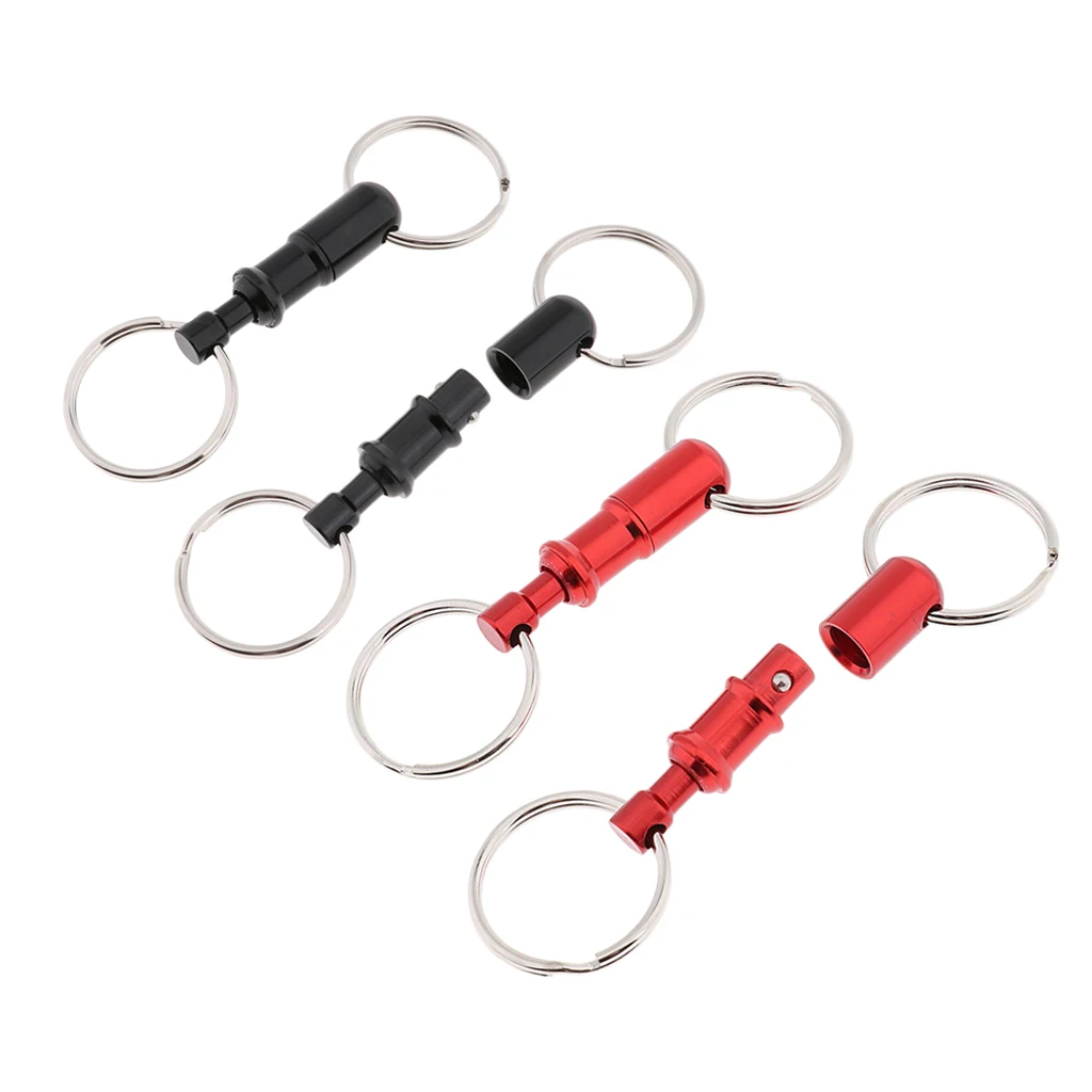 Keyring With Two Heavy Duty Split Rings Key Accessories 2pcs/pack Quick  Release Keychain Pull-apart Removable - Key Chains - AliExpress