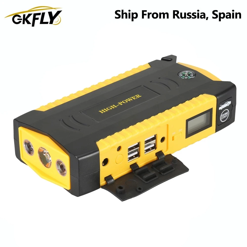 Пусковое устройство GKFLY для автомобиля 16000 мАч 12 В портативное пусковое внешний