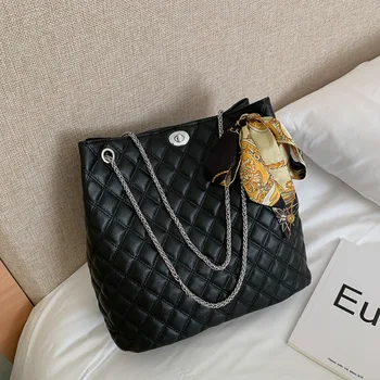 

2020 Large Shoulder Bag Women Travel Bags Leather Pu Quilted Bag Female Luxury Handbags Women Bags Designer Sac A Main Femme