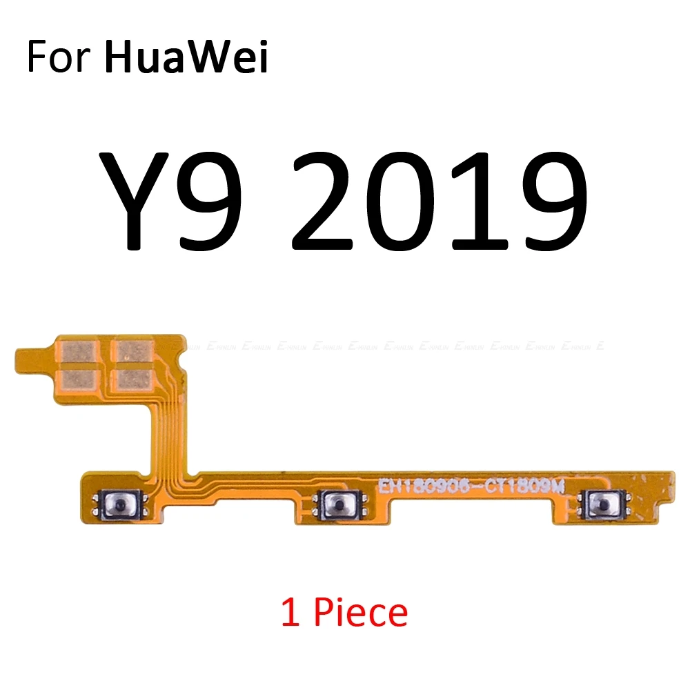Мощность вкл/выкл переключатель бесшумного режима Управление ключ гибкий кабель для кнопки регулировки громкости для HuaWei Y9 Y7 Y6 Pro Y5 Prime GR5 Запчасти - Цвет: For Y9 2019
