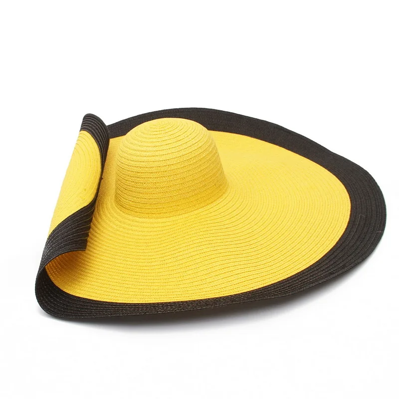 Wide Brim Oversized Beach Hats For Women Large Straw Hat Protection