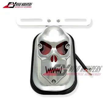 

Motorcycle skull modified Rear brake Light Taillight For Harley 883 1200 48 Magna Steed Shadow Virago XV250 400 Darg Star Vulcan
