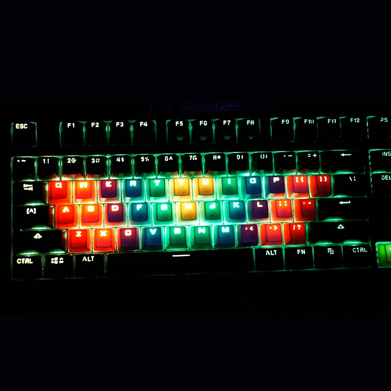 Цветные Сменные колпачки для клавиш игр с подсветкой PBT 37 Keycool Filco cherry mx игровая