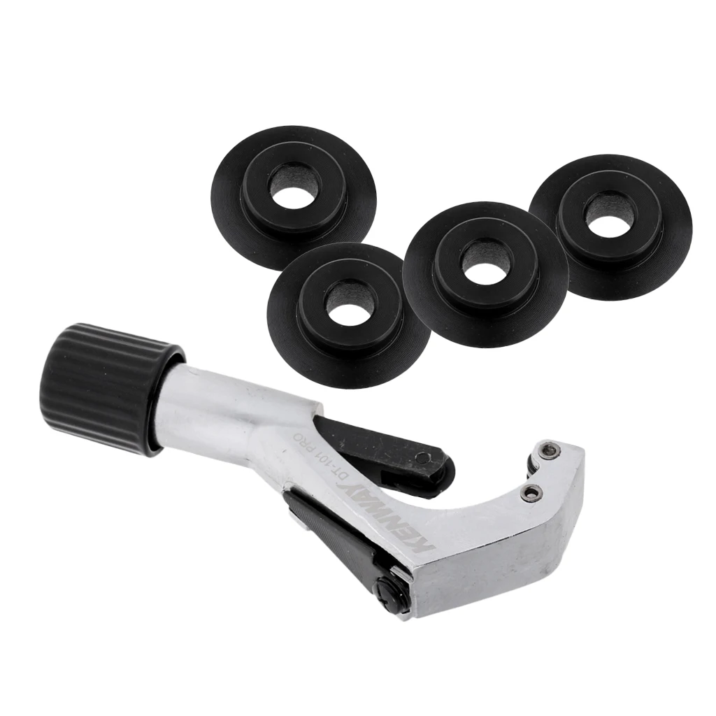Bike Bicycle Pipe & Tube Cutter & 4 Spare Wheels Disc Replacement Black