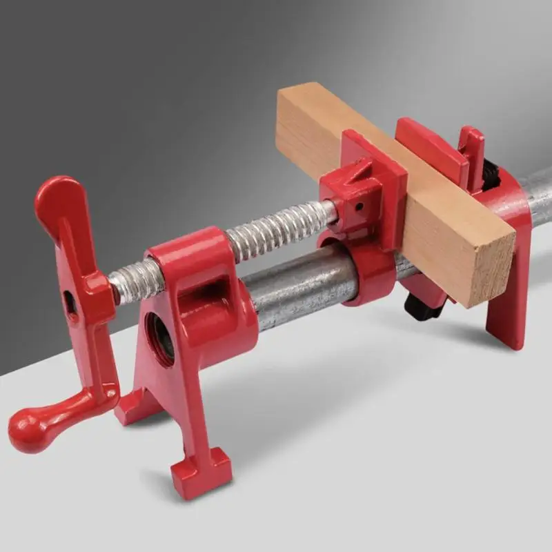 

Heavy Duty Woodworking Cast Iron Wood Gluing Pipe Clamp Carpenter Fixture Tool with Wide Scope of Application Simplicity