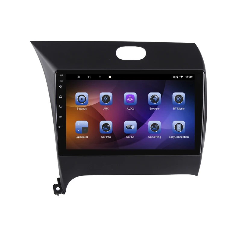 Best 9" 4G RAM 2.5D IPS 8 CORE Android 8.1 Car DVD Multimedia Player GPS for Kia rio CERATO K3 FORTE 2012 2013-2015 radio navigation 1