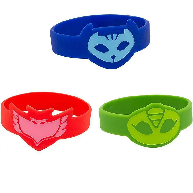 

pj masks Cartoon Character Silicone Bracelet Masks Toy Sports Catboy Owlette Gekko Figures Anime Toys Gift For Children 2X15