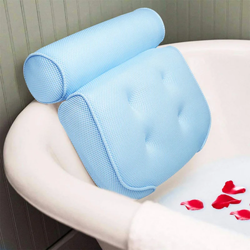 SPA Bath Pillow Bathtub Headrest with Backrest Suction Cup