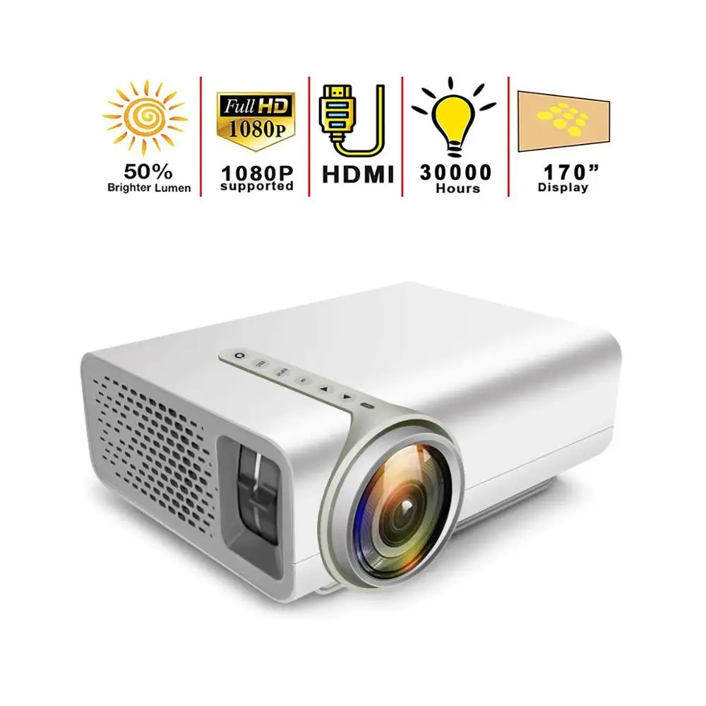 Портативный проектор VEIDADZ YG520 для домашнего кинотеатра видео и фильмов с HDMI AV USB