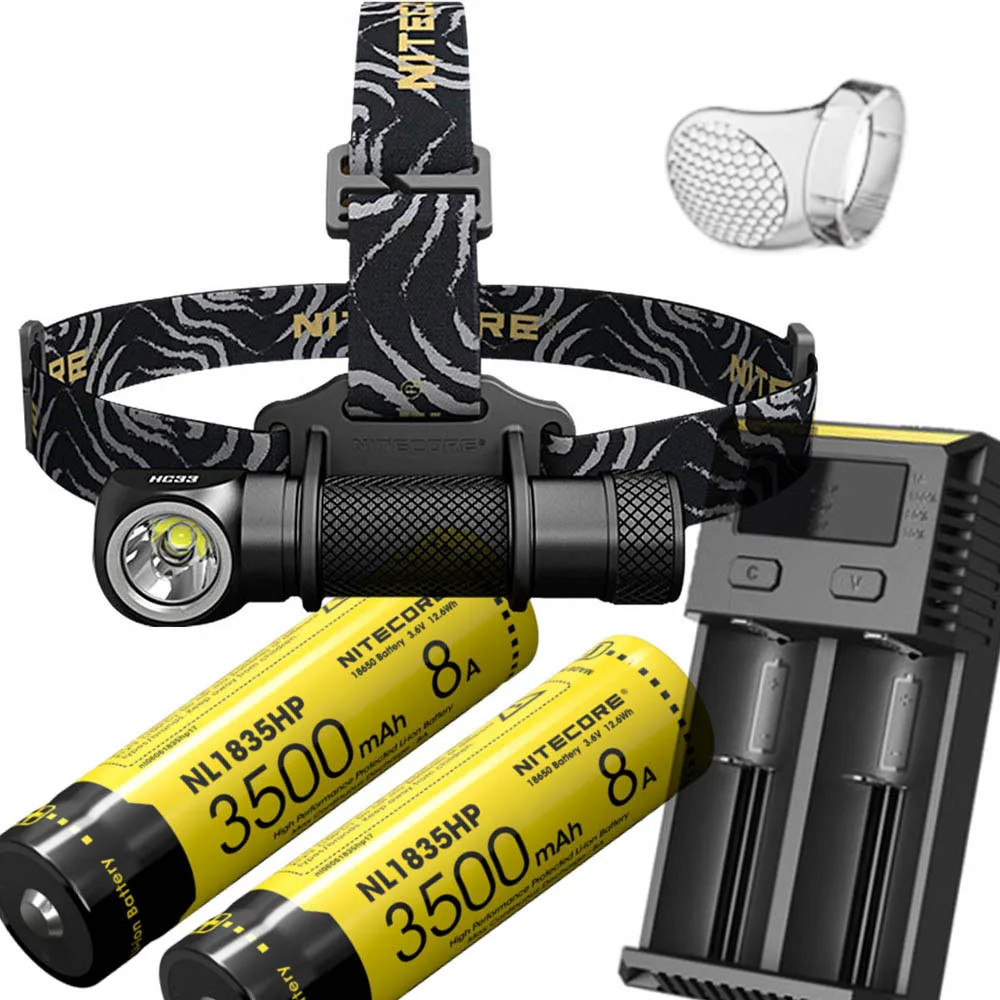 Налобный фонарь NITECORE HC33 CREE XHP35 HD LED макс. 1800 люмен расстояние луча 187 м налобный 8