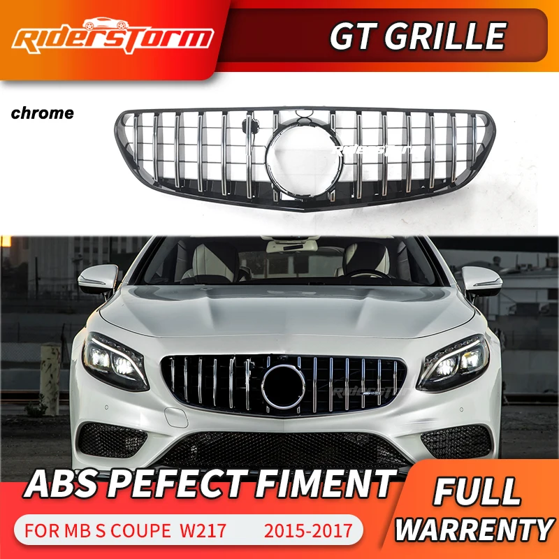 12 передняя решетка GT для S 500 купе C217 2015 2019 гоночная w217 ABS s COUPE Convertible S400 S450