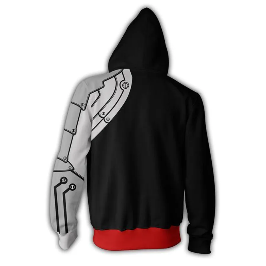 Fullmetal Alchemist Edward Elric's Autumn Zipper Jacket Hoodie Coat Anime Cosplay Sweatshirts Tracksuits Tops Clothes Drop Ship 4