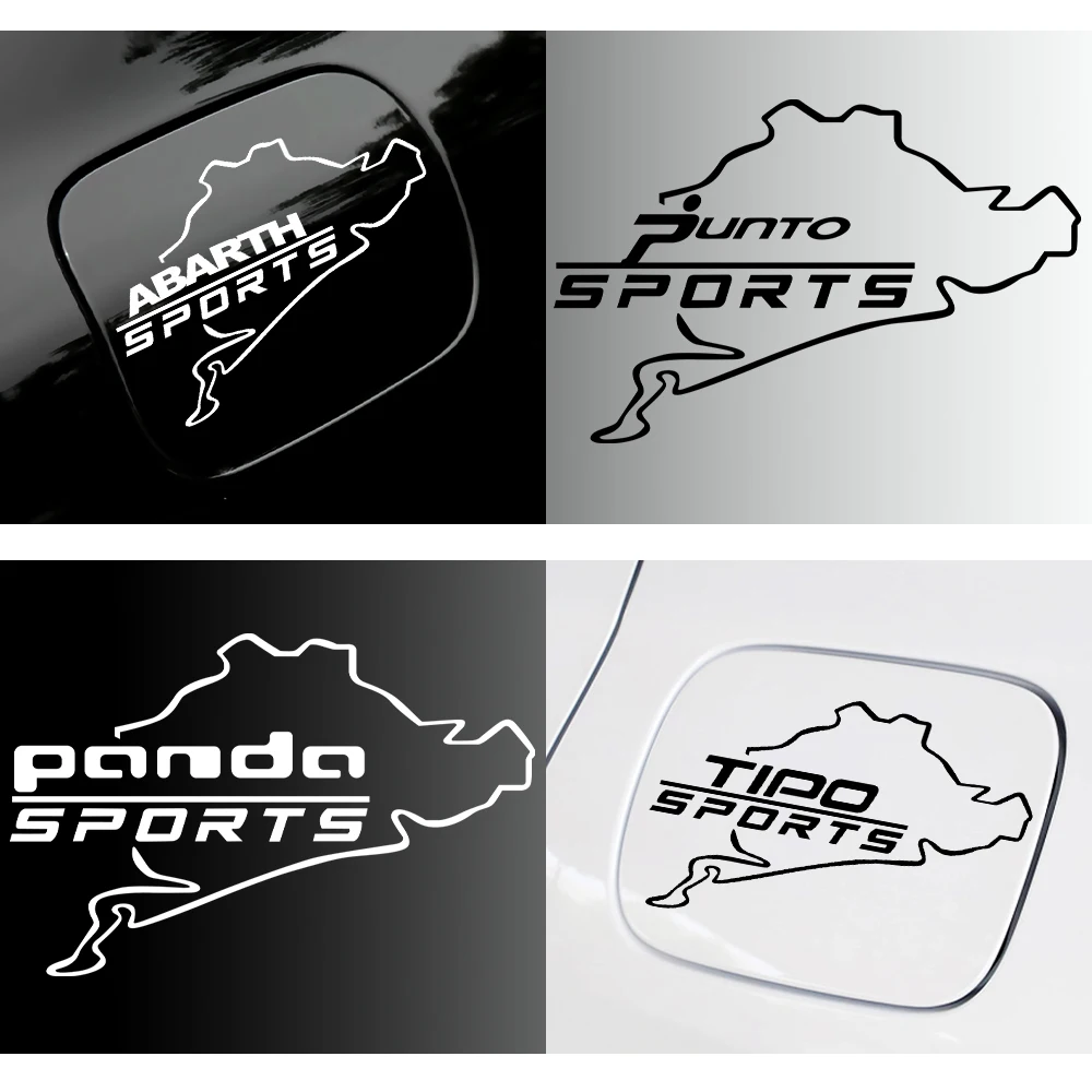 Car Vinyl Tank Cap Trunk Fashion Creative Decoration Sticker Decalcomanie Per Fiat Punto Abarth 500 124 Stilo Ducato Palio Panda