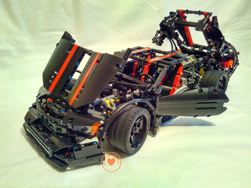 Новинка 1916 шт Assassin X19 Racing Super Sport Car Fit Technic City Model Building Block Bricks MOC Diy Toy Gift Kid