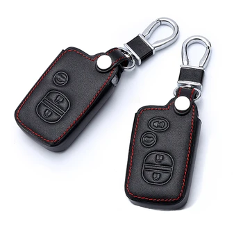 

1Pcs Car Key Case Cover Leather Holder Chain For Toyota Chr LandCruiser Avensis Auris Corolla RAV4 Prius Prado Camry Crown Yaris