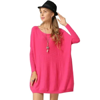 

Large Size Clothing Season Pullover Loose Sweater Women's Medium Long Fashion Printing