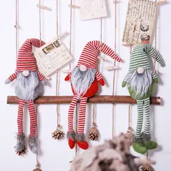 Горячая продажа рождественские подарки Gnome праздничные украшения подарок ручной работы полосатый Tomte плюшевые куклы Настольный Санта