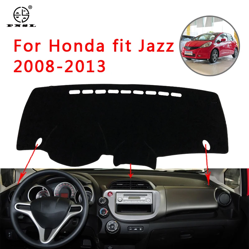 PNSL коврик для приборной панели автомобиля Honda Fit Jazz 2008-2013 защита от солнца