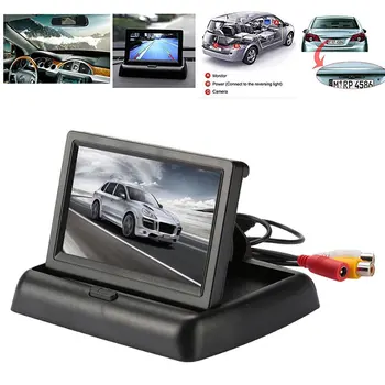 

Reverse Monitor Car Monitor Premium Rearview Automobile 2W 4.3 Inches Foldable