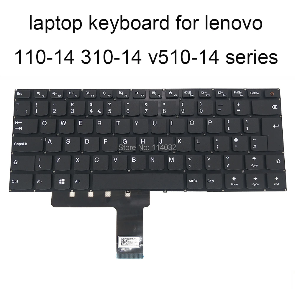 Сменные клавиатуры для lenovo Ideapad 110 14IBR 14AST 14 IBR AST UK EU big enter key black SN20K92833 5CB0L45748 новое