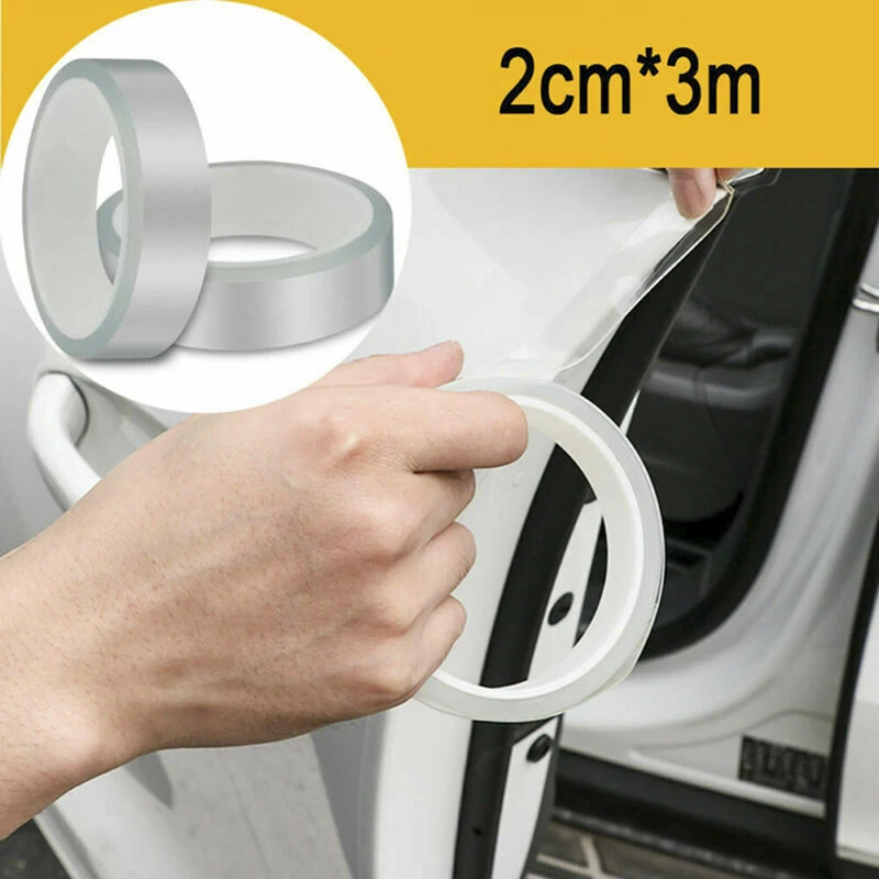 1pc 2cm*3m Universal Clear Car Door Anti-Collision Strip Bumper Hood Edge Guard Paints Protection Film Sticker | Автомобили и