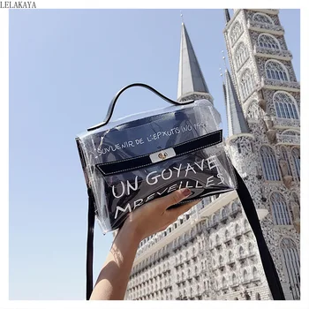 

Sailor moon Action Figure PU Handbags Women Transparent Bag Clear PVC Jelly Small Tote Messenger Bags Crossbody shoulder bags