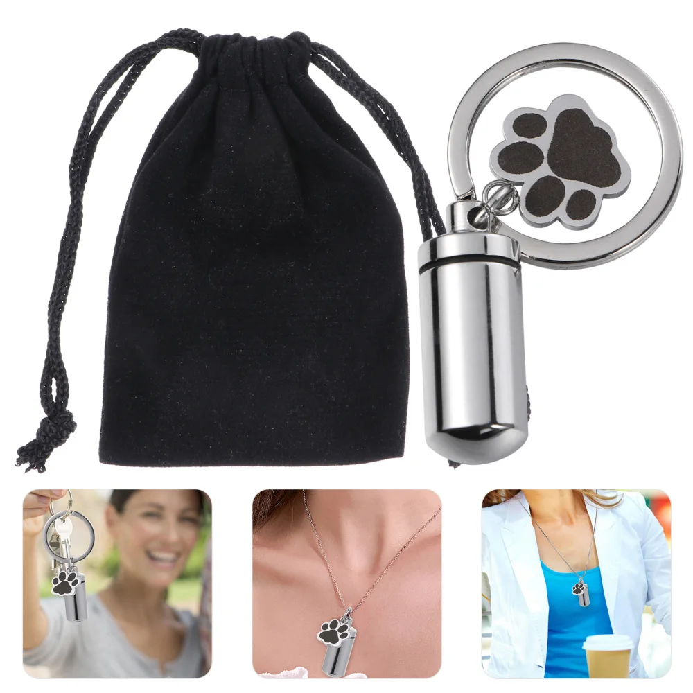 Collar urna perro dije de garra mascota cremación recuerdo de la ceremonia de cenizas joyería