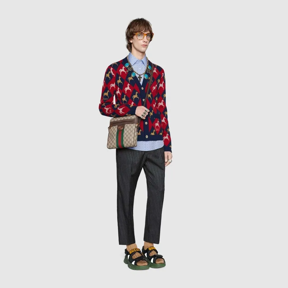 Gucci Ophidia GG маленькая сумка-мессенджер мужская сумка через плечо Повседневная Деловая 547926 96IWT 8745