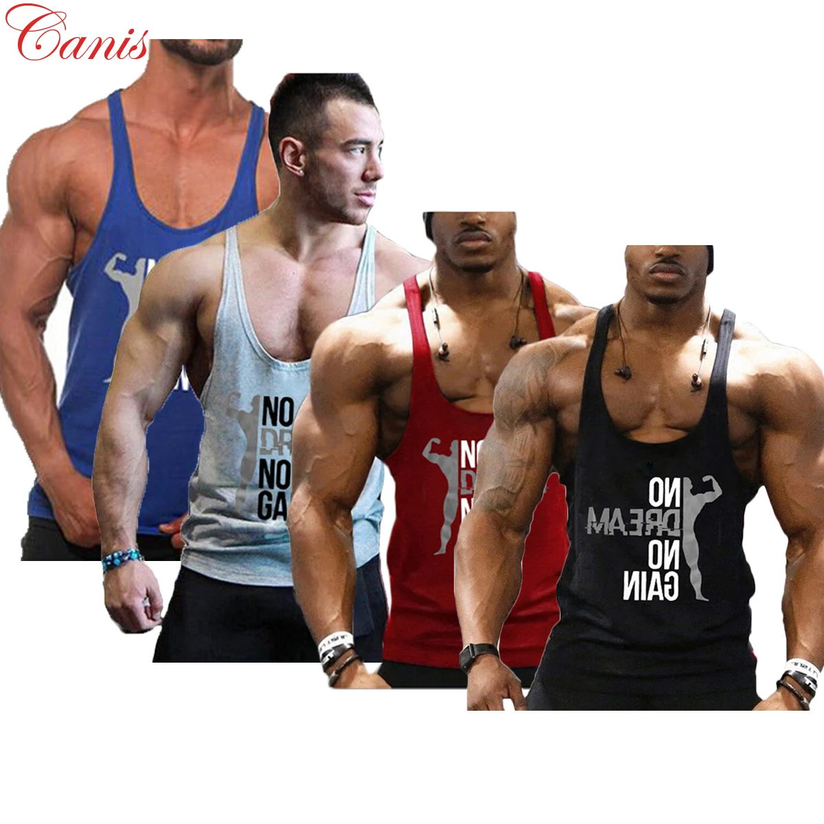 

2020 New Men Fitness Sport Vest Gym Muscle Bodybuilding Stringer Sleeveless Shirt Hot Sale Tank Top Singlet 4 colors