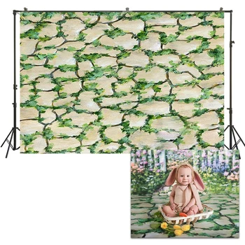 

Spring grass floor photography backdrops text photo backdrop photographic background photocall party decorations 1134