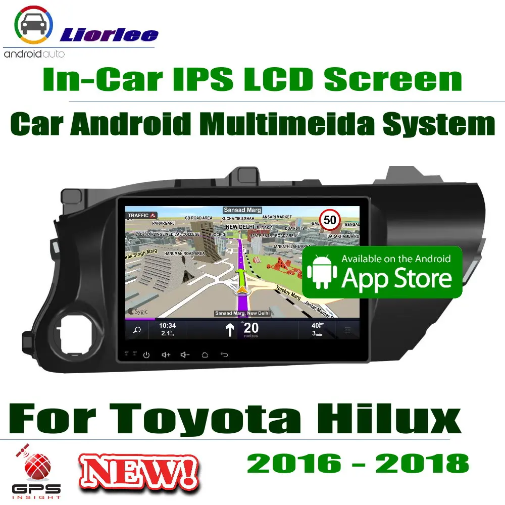 

For Toyota Hilux 2016~2018 Accessories Car Android Multimedia Player 10.1" IPS LCD Screen GPS Navigation Radio System Head Unit
