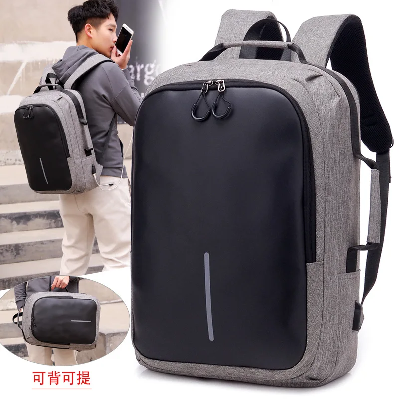 

2019 New Style Fashion Backpack Korean-style Business Casual USB Smart Anti-Theft Computer Bag Backpack