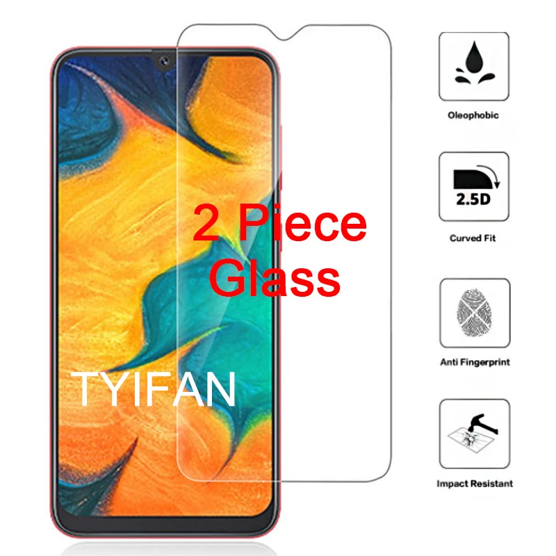 

2pcs Tempered Glass for Samsung A30 Protective Glass Screen Protector on Galaxy A30 A 30 30a Safety Tremp Phone Film Galxy 6.4