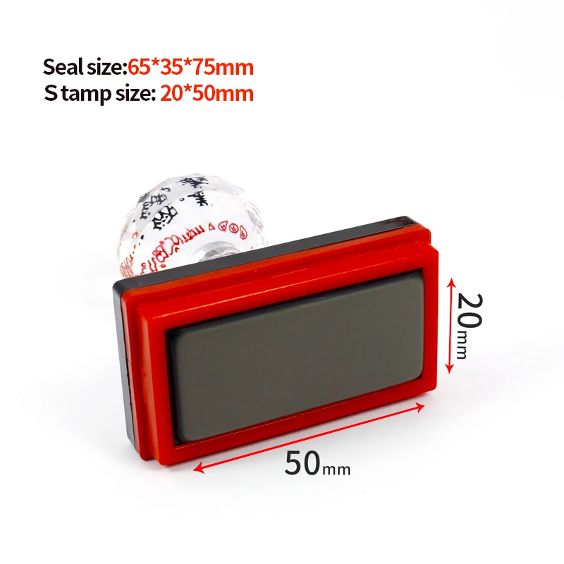 20*50mm Professional Rectangular Photosensitive Stamp,Personal Seal,Wedding Stamp