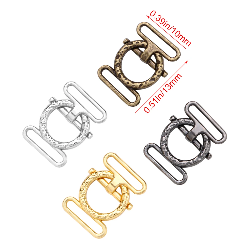 Doll Accessories 10Pcs Mini Waistband Buckles for Decor Doll Dress Pants Bags Shoes DIY Sewing