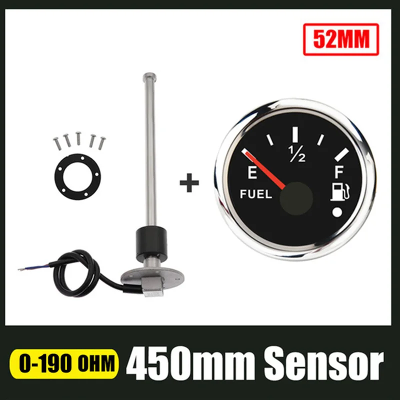 New Fuel Level Gauge With Sensor 150mm 350mm 450mm 0 190ohm Water Level
