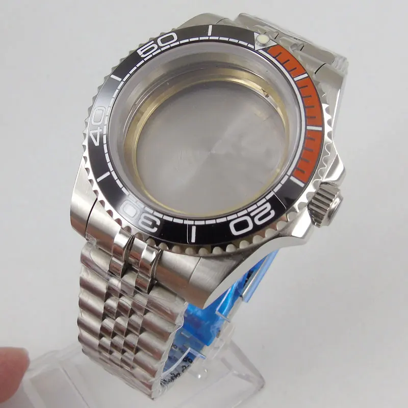 40mm, vidro de safira, sem lupa + pulseira giratória, bisel