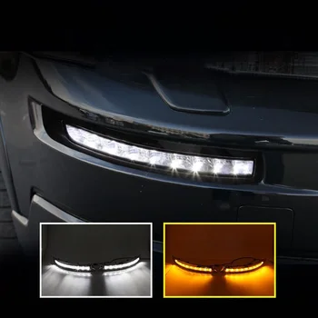 

2PCS for Volvo Xc90 2007-2013 Car LED DRL Daytime Running Lights with Turning Signal Fog Lamp Auto Lights