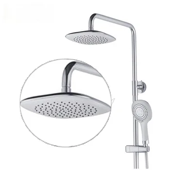 

Free Shipping YUJIE XJ8243 ABS engineering plasticsTitanium white Shower head set three mods Hand-held shower
