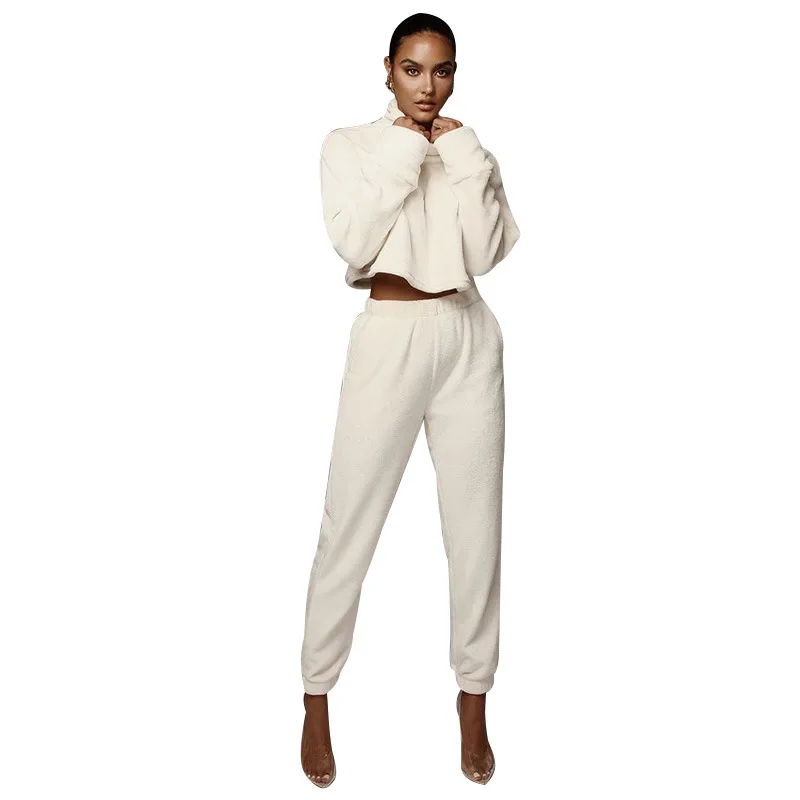 two piece set women tracksuit for women outfit winter cashmere hoody pants 2 piece set for female two pieces sets women's suits